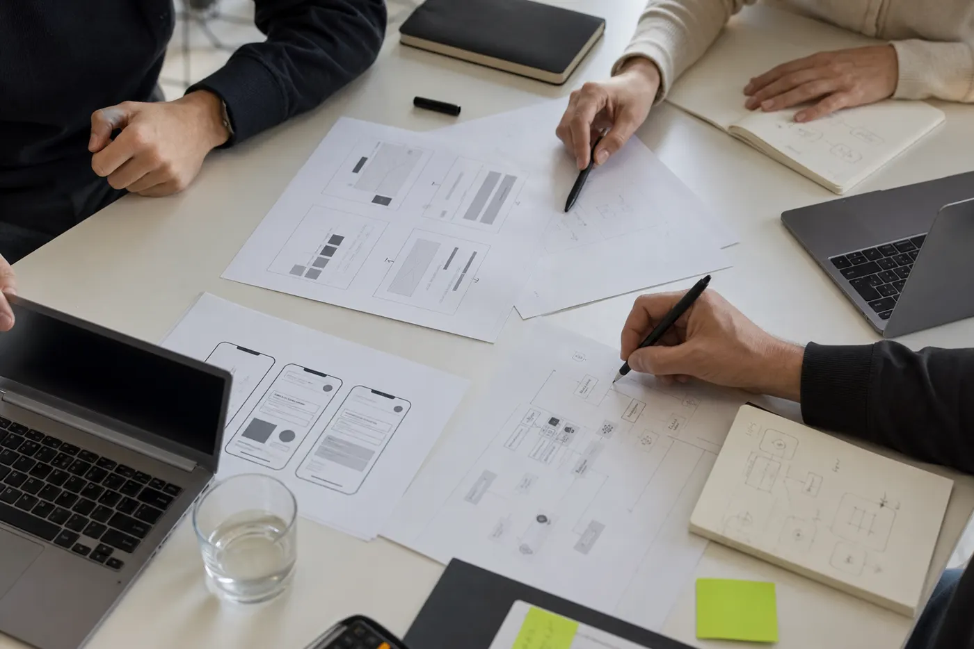 Atelier de conception autour de wireframes et de schémas techniques